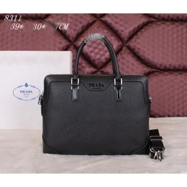 PRADA プラダ 2026 格安！メンズ用ショルダーベルト付 ハンドバッグ 8311.57.