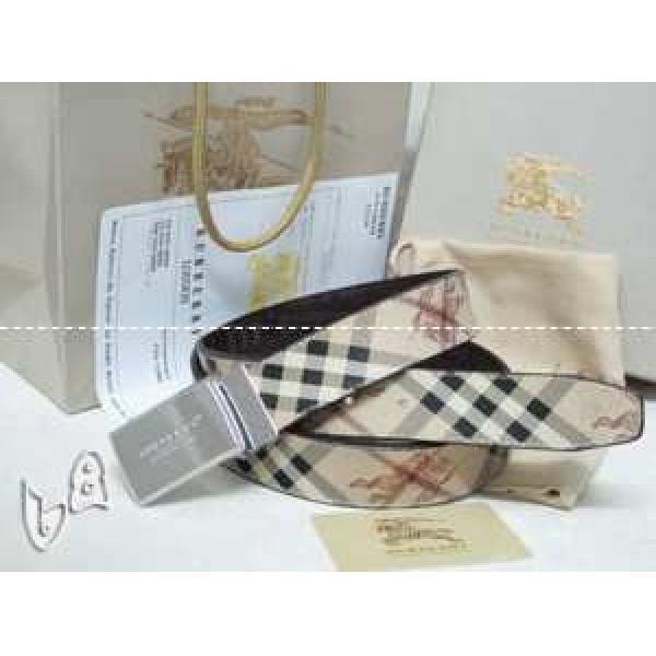 2026-14新作 BURBERRY バーバリー ベルト 最高ランク 本革（牛皮）シルバー