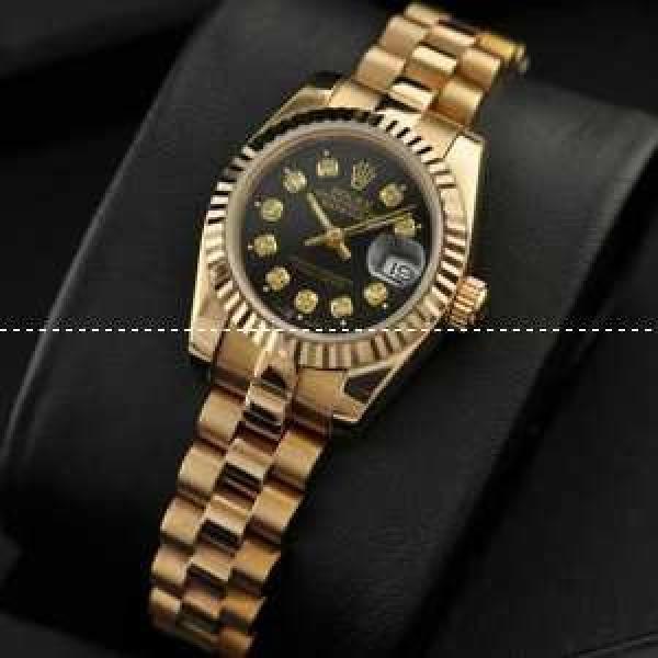 ROLEX ロレックス デイトジャスト 女性用腕時計 自動巻き 3針クロノグラフ 日付表示 27.00mm ステンレス.196.