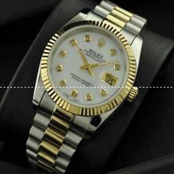 ROLEX ロレックス デイトジャスト メンズ腕時計 自動巻き 3針クロノグラフ 日付表示 ステンレス 36.30mm.196.