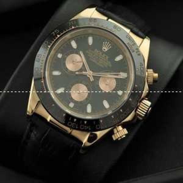 ROLEX ロレックス デイトナ メンズ腕時計 自動巻き 6針クロノグラフ レザー サファイヤクリスタル風防.196.