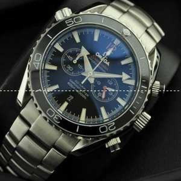 OMEGA オメガ メンズ腕時計 日本製クオーツ 6針クロノグラフ 日付表示 夜光効果 43.45mm ステンレス.194.