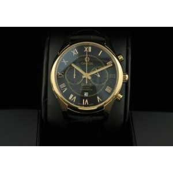 半自動卷 日本製クオーツ 2針 OMEGA オメガ  メンズ腕時計.194.
