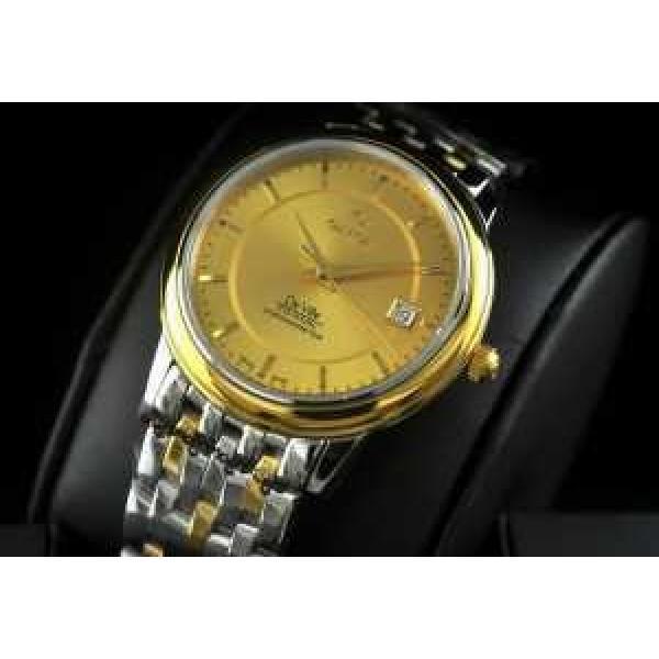 半自動卷 日本製クオーツ 2針 OMEGA オメガ  メンズ腕時計.194.