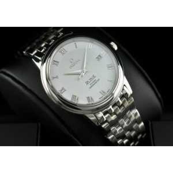 半自動卷 日本製クオーツ 2針 OMEGA オメガ  メンズ腕時計.194.