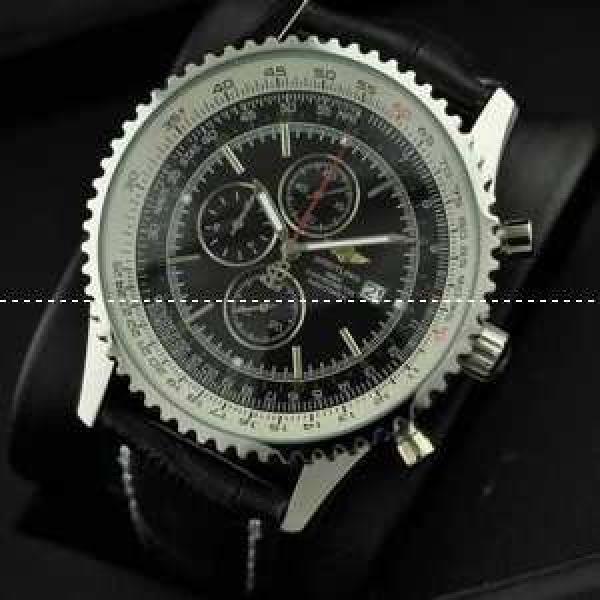 ブライトリング★BREITLING　クロノグラフ メンズ腕時計　レザー.202.