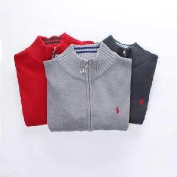 上質 2026秋冬 Polo Ralph Lauren ポロ ラルフローレン パーカーニットカーディガン 3色可選