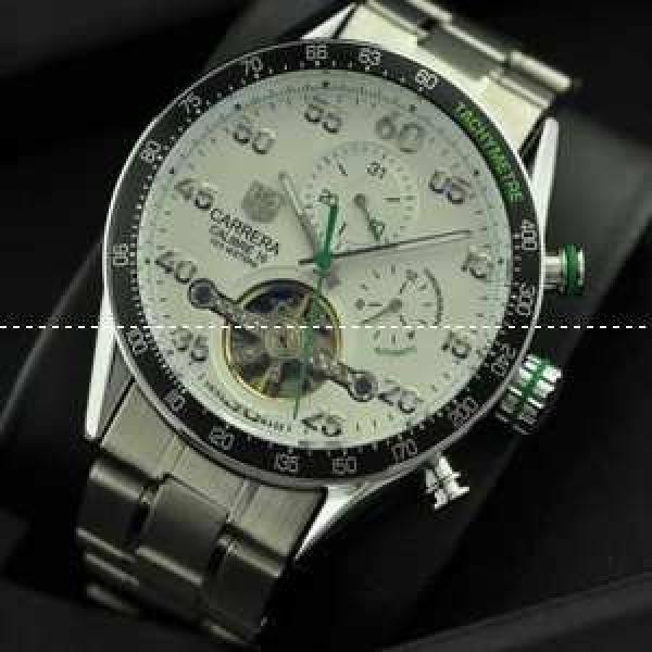 タグホイヤー【TAG HEUER】 メンズ腕時計 自動巻き 5針 トゥールビヨン 日付表示 月付表示 43.00mm.208.