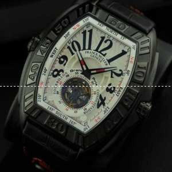 FRANCK MULLER フランクミュラー メンズ腕時計 自動巻き 2針 Tourbillon 夜光効果 レザー.212.