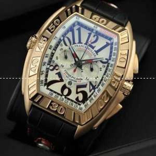 完売品　FRANCK MULLER  フランクミュラー メンズ腕時計 日本製クオーツ 5針クロノグラフ ゴールド.212.