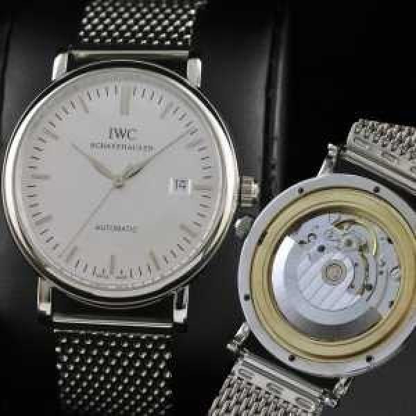 夜光効果   大人気 スイスムーブメント 3針  自動巻き 日付表示   男性用腕時計 IWC クオーツ メンズ腕時計.209.