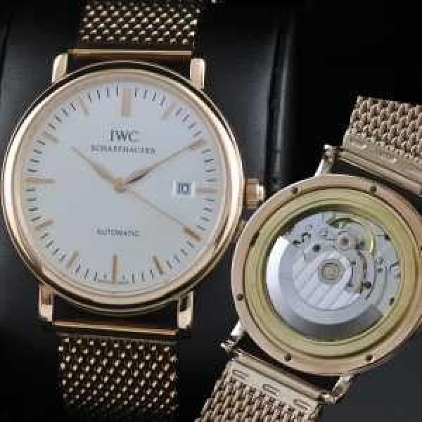 夜光効果   大人気 スイスムーブメント 3針  自動巻き 日付表示   男性用腕時計 IWC クオーツ メンズ腕時計.209.