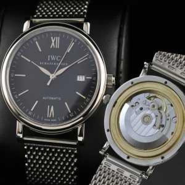 日付表示 新入荷 スイスムーブメント 3針  自動巻き  夜光効果  男性用腕時計 IWC クオーツ メンズ腕時計.209.