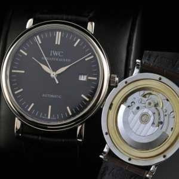 スイスムーブメント 3針  自動巻き 日付表示 夜光効果  男性用腕時計 IWC クオーツ メンズ腕時計.209.
