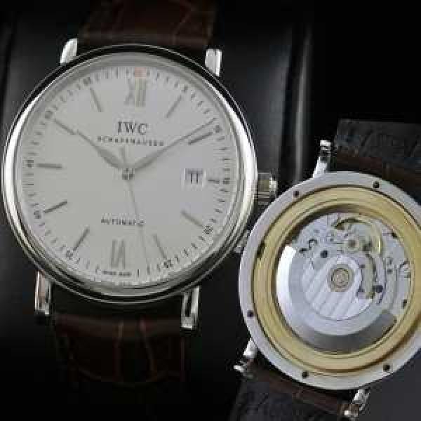 夜光効果   大人気 スイスムーブメント 3針  自動巻き 日付表示   男性用腕時計 IWC クオーツ メンズ腕時計.209.