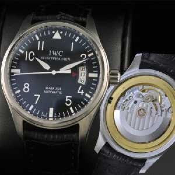 大人気  スイスムーブメント 3針  自動巻き 日付表示 夜光効果  男性用腕時計 IWC クオーツ メンズ腕時計.209.