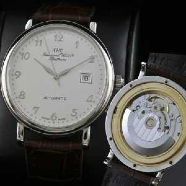 スイスムーブメント 3針  自動巻き 日付表示 夜光効果  男性用腕時計 IWC クオーツ メンズ腕時計.209.