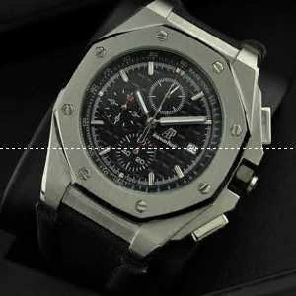Audemars Piguetオーデマピゲ メンズ腕時計 日本製クオーツ 6針クロノグラフ 夜光効果.203.