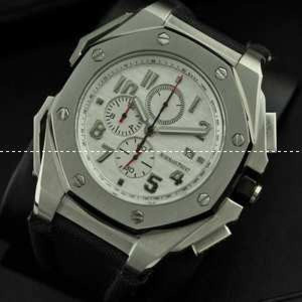 Audemars Piguetオーデマピゲ 腕時計 日本製クオーツ 6針クロノグラフ レザー 日付表示.203.