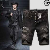 2026春夏 PHILIPP PLEIN フィリッププレイン人気が爆発 ハーフデニム 2887A