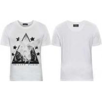 格安！2026春夏 PHILIPP PLEIN フィリッププレイン 半袖Tシャツ ラウンドネック5494A
