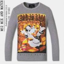 2026秋冬 首胸ロゴ  PHILIPP PLEIN フィリッププレイン 長袖 Tシャツ