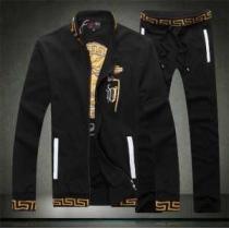 入手困難 2026秋冬 VERSACE ヴェルサーチ スタジアムジャンパー  セットアップ上下 2色可選