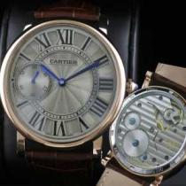 新入荷 半自動卷  CARTIER カルティエ 男性用腕時計 日本製クオーツ 2針  44mm  メンズ腕時計.199.