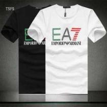 SALE開催 2026春夏 ARMANI アルマーニ半袖Tシャ 2色可選