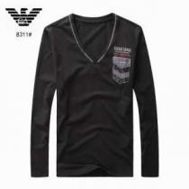 2026秋冬 ARMANI アルマーニ ～希少 Vネック 長袖 Tシャツ 3色可選