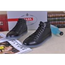 特選新作 2026-14秋冬 PRADA プラダ ショートブーツ 靴 ブラック