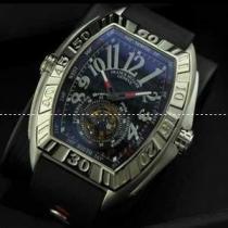 FRANCK MULLER フランクミュラー メンズ腕時計 自動巻き 2針 Tourbillon 夜光効果 サファイヤクリスタル風防 シルバー.212.