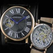 半自動卷  CARTIER カルティエ 男性用腕時計 日本製クオーツ 2針  44mm  メンズ腕時計.199.