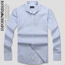 新作セール ARMANI アルマーニ 長袖シャツ WHITE