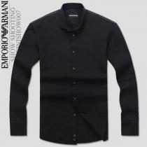 超人気美品  ARMANI アルマーニ  長袖シャツ BLACK