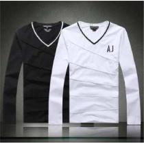 2026秋冬 完売品！ ARMANI アルマーニ  Vネック 長袖 Tシャツ 2色可選