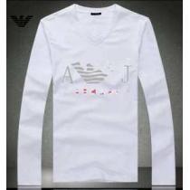 2026秋冬 ARMANI アルマーニ ★安心★追跡付 Vネック 長袖 Tシャツ 3色可選