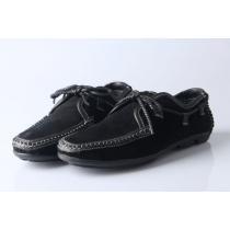 新入荷 2026-14秋冬新作 PRADA プラダ デッキシューズ スエード 靴 BLACK