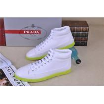 特選新作 2026-14秋冬 PRADA プラダ ショートブーツ 靴 WHITE