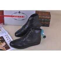 超人気美品 2026-14秋冬 PRADA プラダ ショートブーツ 靴 BLACK