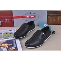 ★安心★追跡付 2026-14秋冬 PRADA プラダ ビジネスシューズ 靴 BLACK