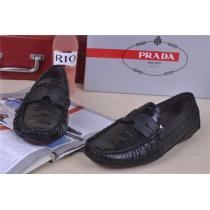 人気商品 2025-14秋冬新作 PRADA プラダ レザーシューズ靴 BALCK