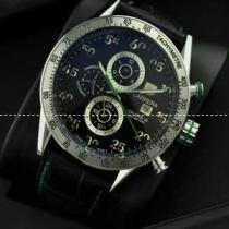 タグホイヤー【TAG HEUER】 メンズ腕時計 自動巻き 5針クロノグラフ 日付表示 月付表示 43.30mm ブラック.208.