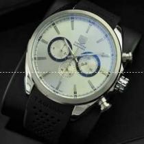 タグホイヤー【TAG HEUER】メンズ腕時計 6針クロノグラフ 日付表示 ホワイト ケース 46.20mm.208.