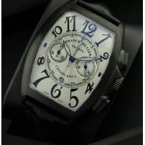 丁度良いモデルFRANCK MULLER フランクミュラー メンズ腕時計 日本製クオーツ 日付表示 46.00X38.00mm サファイヤクリスタル風防 レザー.212.