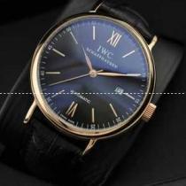 日本製クオーツ 3針クロノグラフ IWC クオーツ メンズ腕時計　日付表示 青文字盤 43.10mm.209.