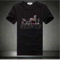 2026春夏  首胸ロゴ HERMES エルメス 半袖Tシャツ BLACK