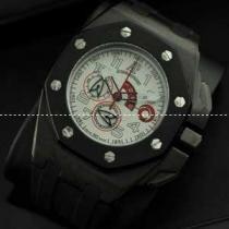 Audemars Piguetオーデマピゲ 腕時計 日本製クオーツ 5針クロノグラフ ラバー 日付表示 ブラック.203.
