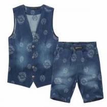 上質 2026春夏 CHROME HEARTS クロムハーツ タンクトップ デニムジャケット セットアップ上下 ショートパンツ