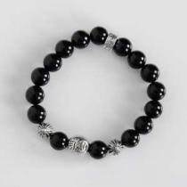 存在感◎2026春夏 CHROME HEARTS クロムハーツシルバー925 ビーズブレスレット天然石